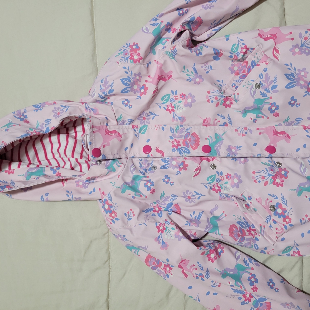 Floral Unicorn Kids Pajamas - Pink